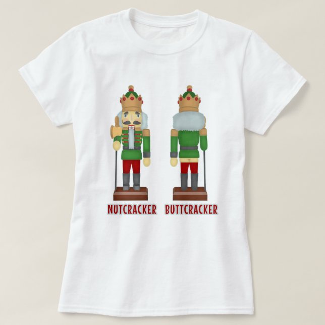 T-shirt Casse-noix drôle Buttcracker de Noël humoristique (Design devant)