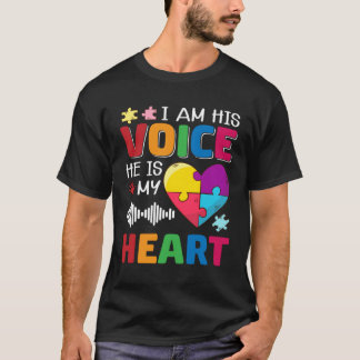 T-shirt Casse-tête de cœur d'amour Sensibilisation à l'aut