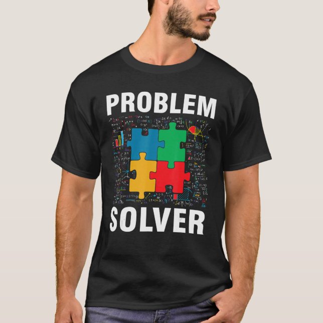 T-shirt Casse-tête de résolution de problèmes Math   (Devant)
