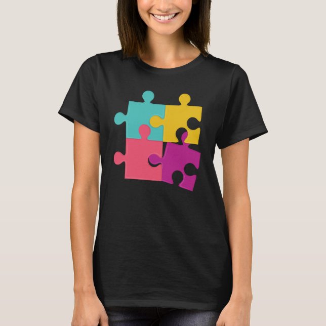 T-shirt Casse-tête de résolution de puzzles Hobby Crosswor (Devant)