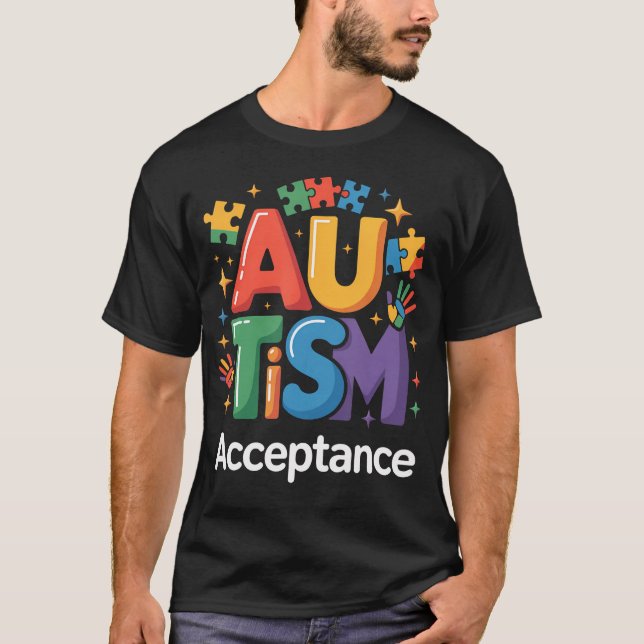 T-shirt Casse-tête pour l'acceptation et la sensibilisatio (Devant)