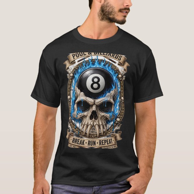 T-shirt Casser Courir Répéter Crête (Devant)