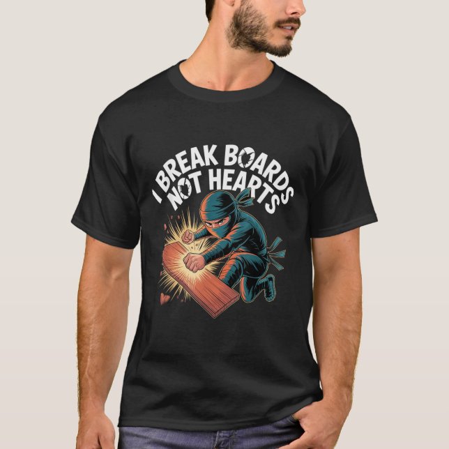 T-shirt Casser des planches, pas des coeurs, entraînement  (Devant)