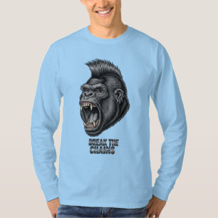 T-shirt Casser les chaînes - Fierce Punk Gorilla Graphic T