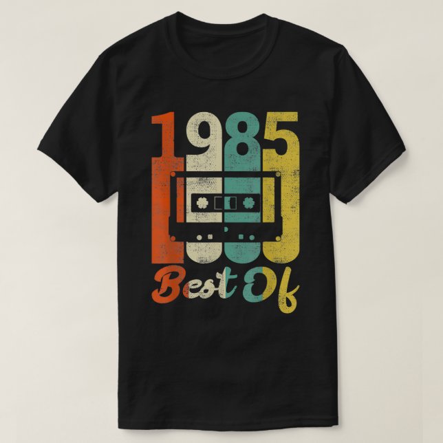 T-shirt Cassette 37th Birthday 1985 (Design devant)