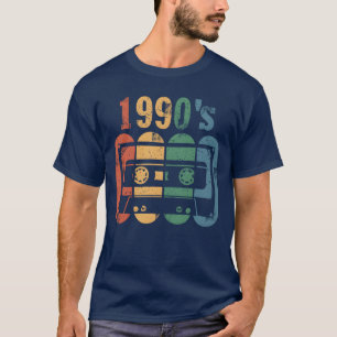T-shirt Cassette audio années 90 Amour de la musique rétro