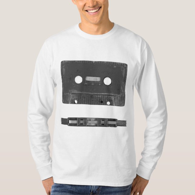 T-shirt cassette audio rétro (Devant)