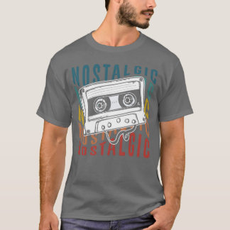 T-shirt Cassette audioThème Rock Original rétro