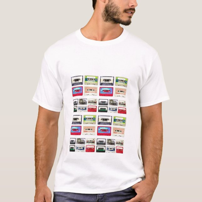 T-shirt cassette-bande (Devant)