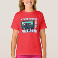 T-shirt cassette de musique des années 80 | lecteu