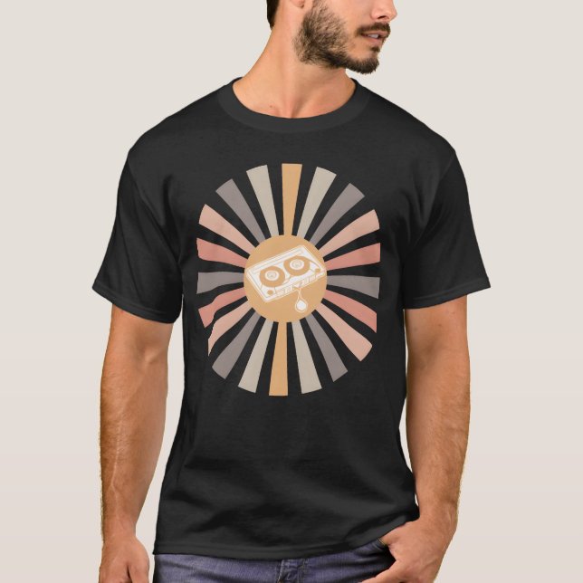 T-shirt Cassette Mitape 80s Cassettes 90s fille (Devant)