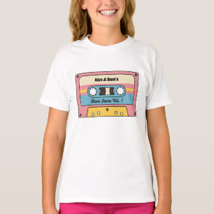 T-shirt Cassette personnalisé de chansons d'amour – Nom pe