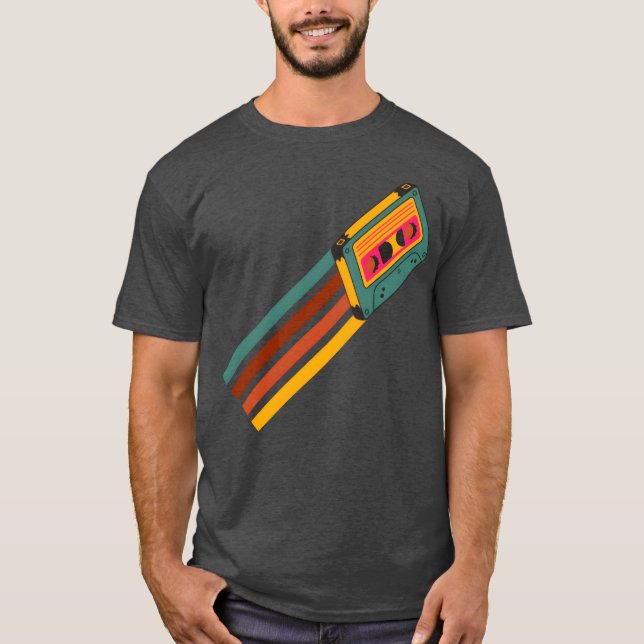 T-shirt Cassette Rétro Humour 70s (Devant)