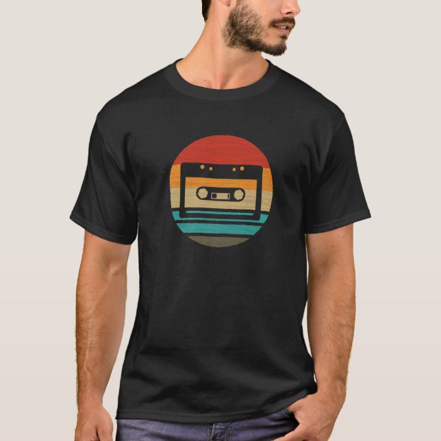 T-shirt Cassette Retro Style Vintage (Devant)