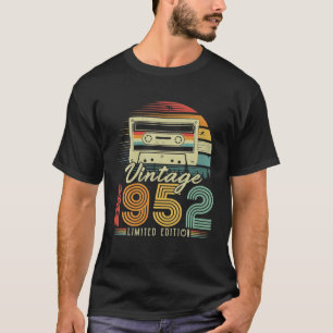 T-shirt Cassette Rétro Vintage 1952 74e Anniversaire 74