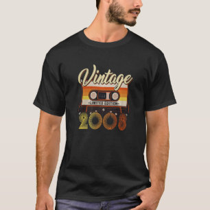 T-shirt Cassette T 15 Ans Vintage 2008 15e Anniversaire