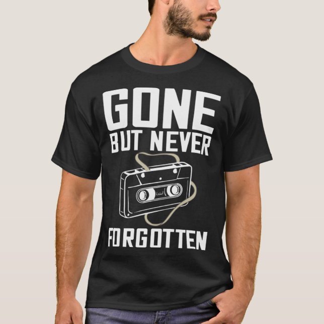 T-shirt Cassette Tape Music Player Recorder Mix Audio Coll (Devant)