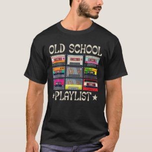 T-shirt Cassette Tape Musique Chemise Rétro 80s Old School