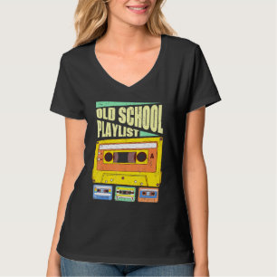 T-shirt Cassette Tape Musique Rétro 80s Old School Playlis