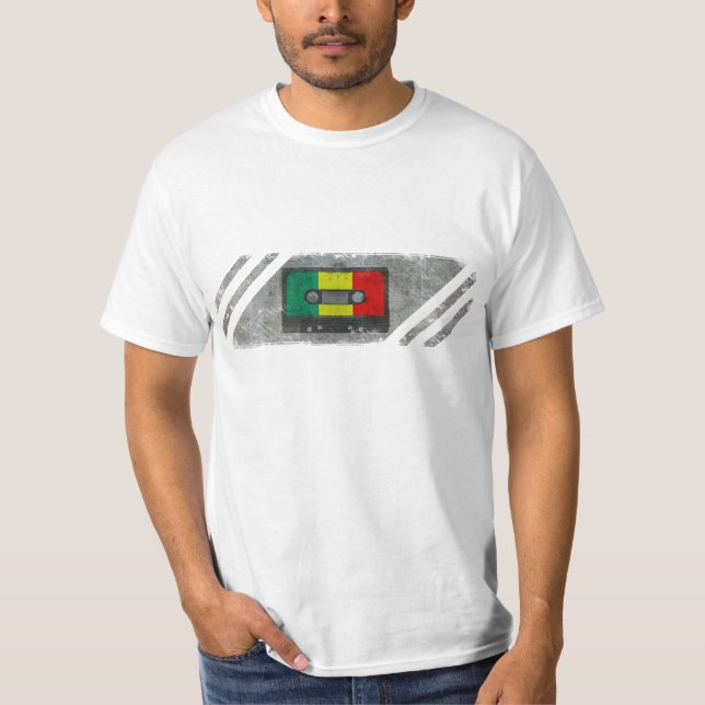 T-shirt Cassette urbaine de reggae (Devant)