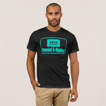 T-shirt cassette VHS Relire et Rejouer