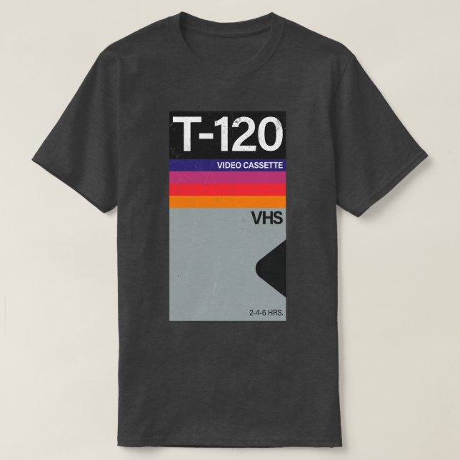 T-shirt Cassette vidéo VHS vintage (Design devant)