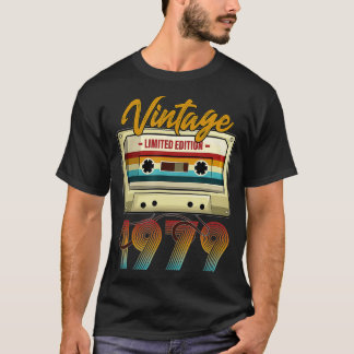 T-shirt cassette vintage 1979 43e anniversaire pour hommes