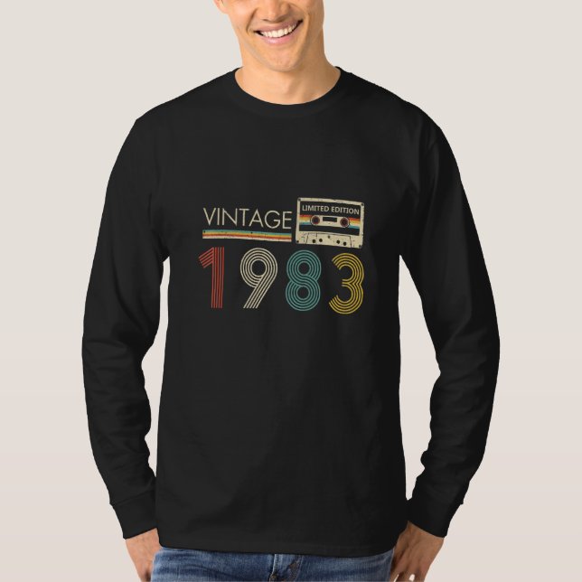 T-shirt Cassette vintage 1983 (Devant)