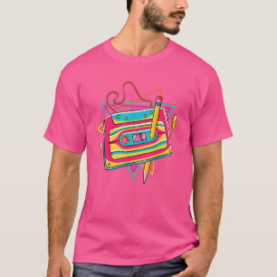 T-shirt Cassette vintage - Crayon 70's 80's 90's Music