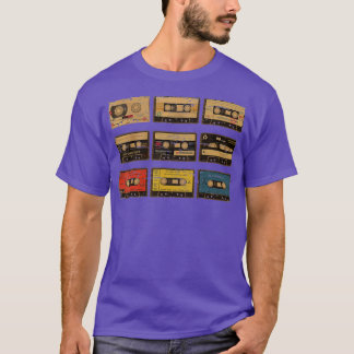 T-shirt Cassette vintage Crayon les années 70 80s 90s Musi