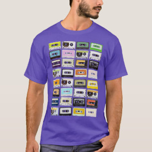 T-shirt Cassette vintage Crayon les années 70 80s 90s Musi