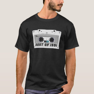 T-shirt Cassette vintage Mai 1991 30E Meilleur De 1991 Pou
