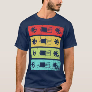 T-shirt Cassette vintage Retro Music Rap Hip hop Fabriqué