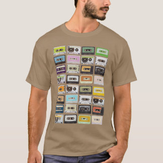 T-shirt Cassetteapes Mitapes Musique Radio Années 80 Impre