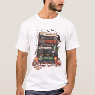 T-shirt Cassettes VHS de films d'horreur vintage empilés e