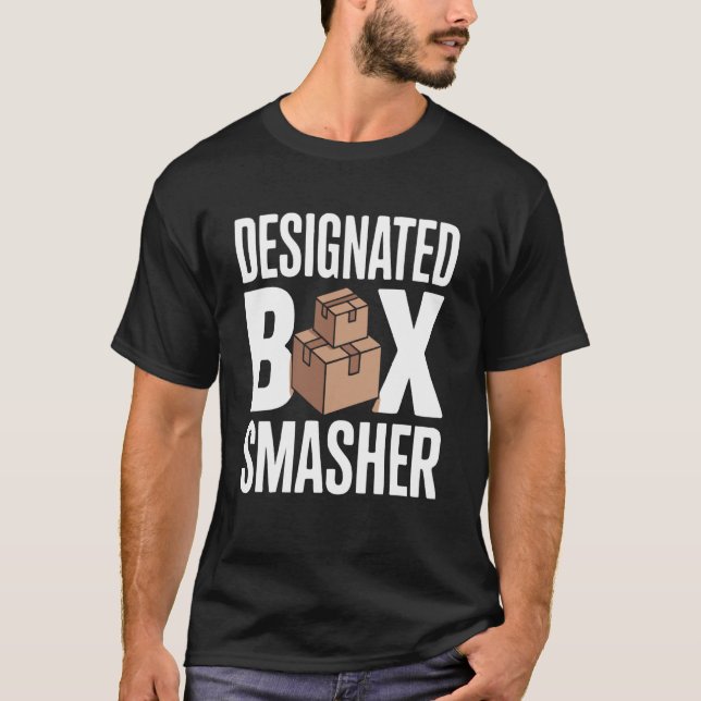 T-shirt Casseur de Boîte Désigné (Devant)