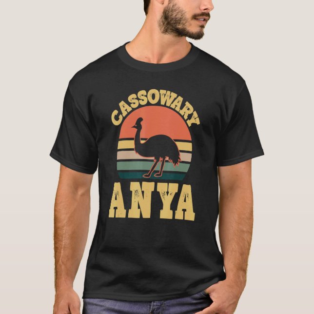 T-shirt Cassowary Anya Cute Cassowary Party Hongroise Mama (Devant)
