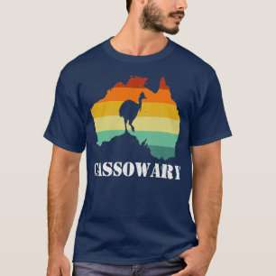 T-shirt cassowary rétro cassowary
