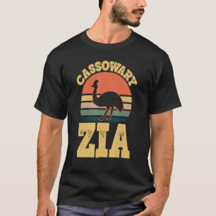 T-shirt Cassowary Zia Cute Cassowary Family Party Italien