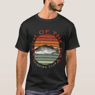 T-shirt Cast Away ! Conception de pêche à la bass rétro –