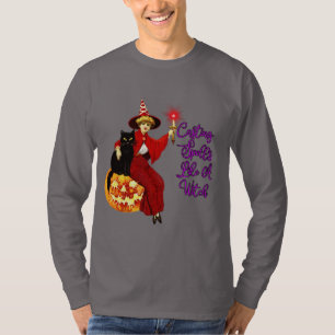 T-shirt Casting Spells Comme Une Sorcière - Chat Noir Hall