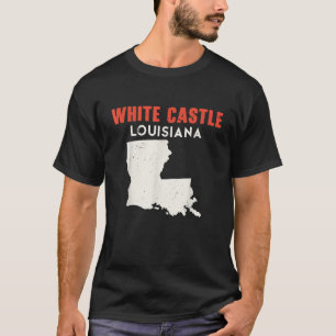 T-shirt Castle Blanc Louisiana USA State America Travel Lo