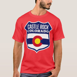 T-shirt Castle Rock Colorado Retro Pavillon bleu