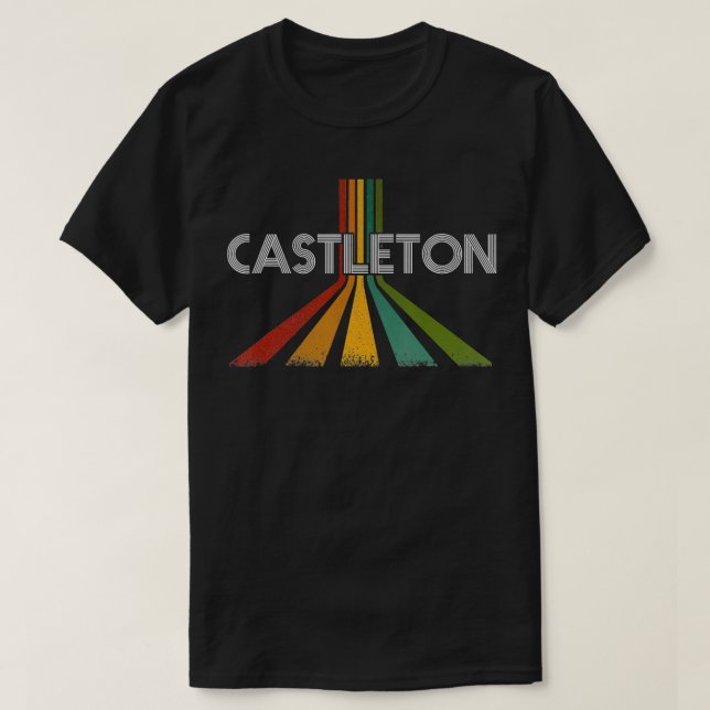 T-shirt Castleton Vermont Vintage Retro (Design devant)