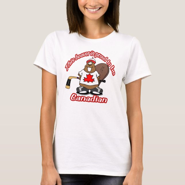 T-shirt castor canadien (Devant)