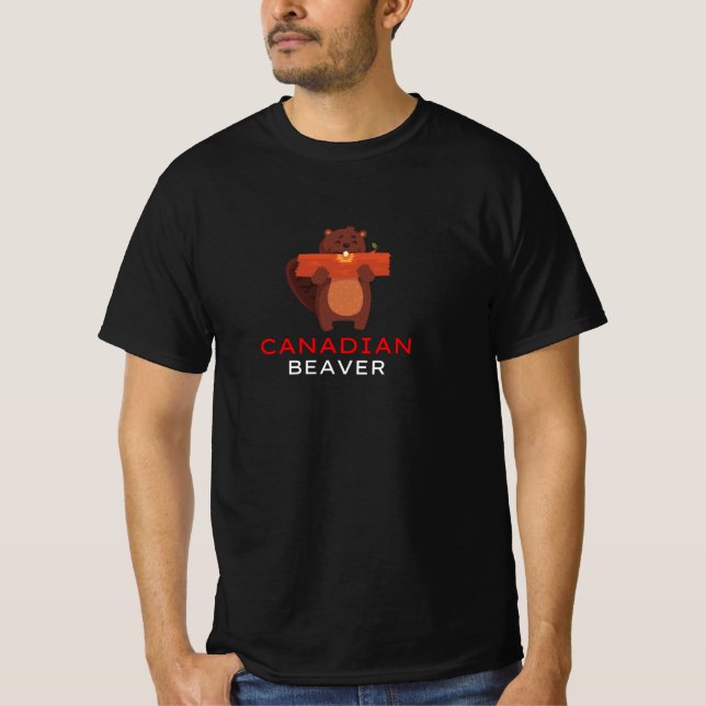T-shirt Castor canadien (Devant)