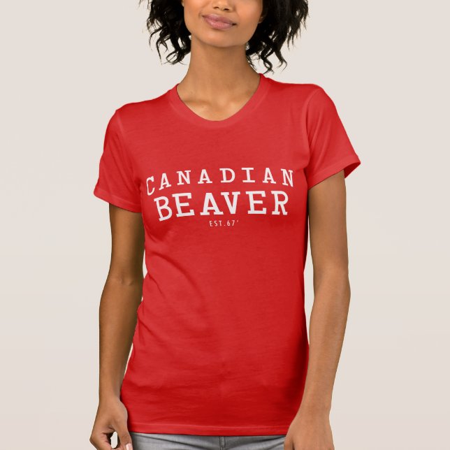 T-shirt Castor canadien 67 (Devant)