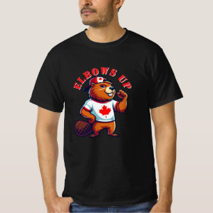 T-shirt Castor Canadien Elbows Up