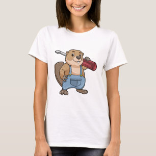 T-shirt Castor comme artisan avec clé