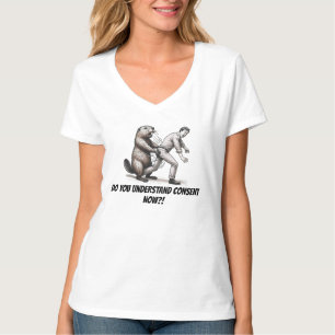 T-shirt "Castor En Colère : Comprenez-Vous Le Consentement